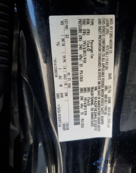 2017 Ford Focus S from USA, damaged, VIN 1FADP3E24HL212215